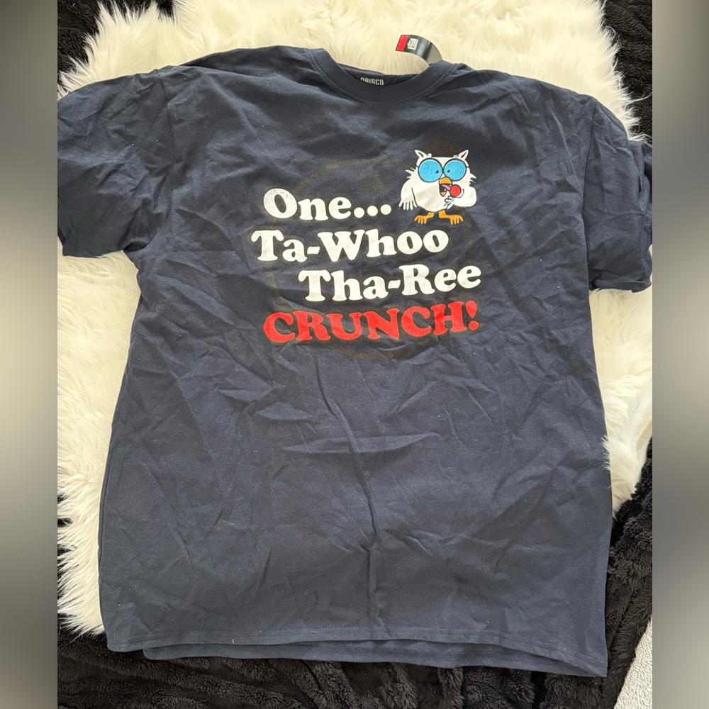 Crunchy Owl Adult T-Shirt - Black